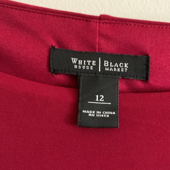 White House Black Market Red Midi Dress - Picture 2 of 5